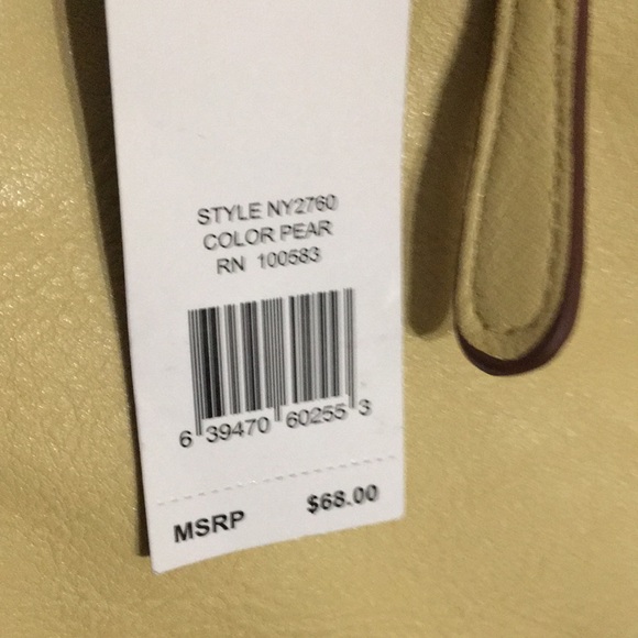 Pear colored Nicole Miller Summer bag - Picture 5 of 5